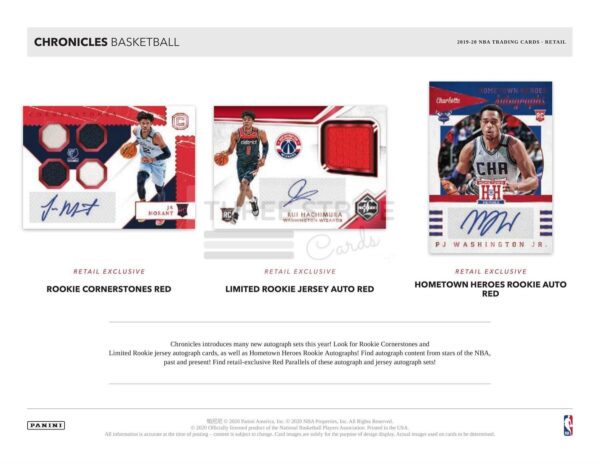 NBA 2019/20 Panini Chronicles Basketball Fat Pack Box - Image 3