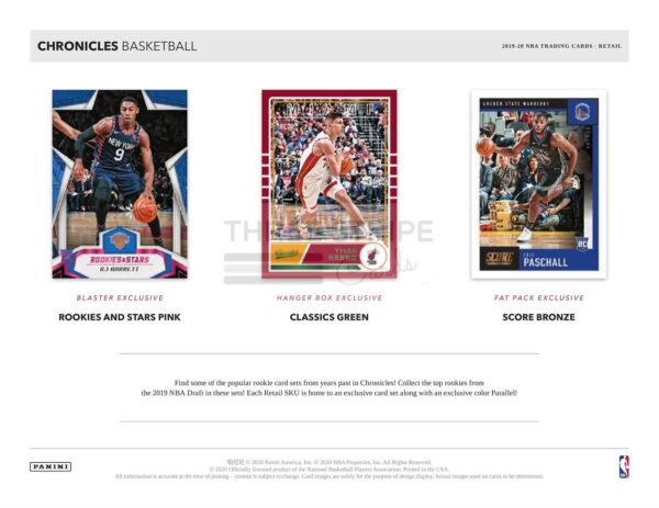 NBA 2019/20 Panini Chronicles Basketball Fat Pack Box - Image 4