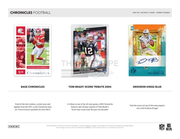 NFL 2020 Panini Chronicles Football Hybrid H2 Box - Image 2