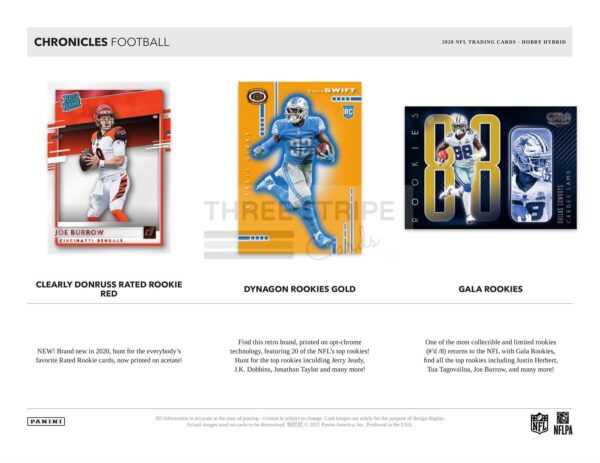 NFL 2020 Panini Chronicles Football Hybrid H2 Box - Image 4
