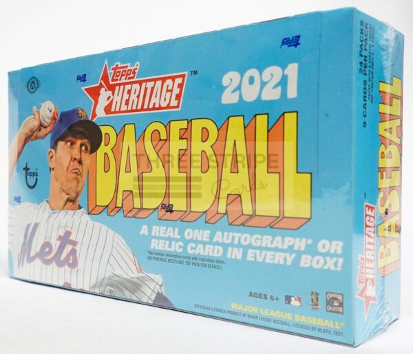 MLB 2021 Topps Heritage Baseball Hobby Box