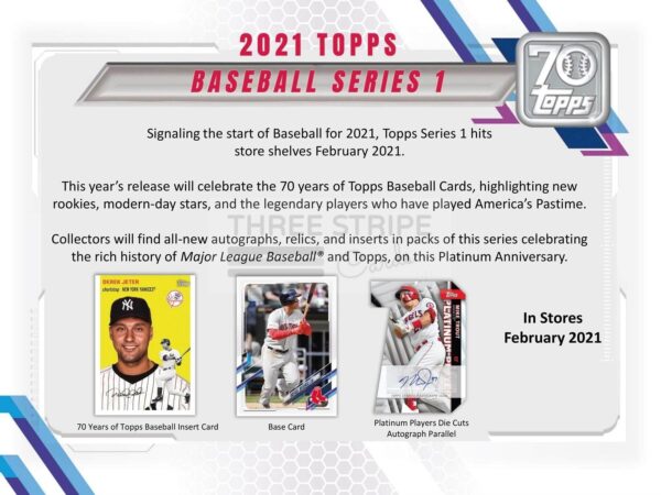 MLB 2021 Topps Series 1 Baseball Jumbo Box - Image 2