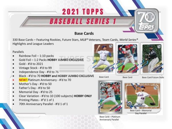 MLB 2021 Topps Series 1 Baseball Jumbo Box - Image 3
