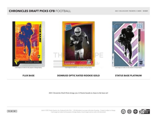 NFL 2021 Panini Chronicles Draft Picks Football Hobby Box - Image 4