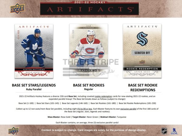 NHL 2021/22 Upper Deck Artifacts Hockey Blaster Box - Image 2