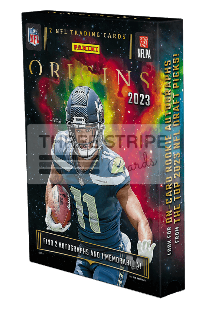 NFL 2023 Panini Origins Football Hobby Box Three Stripe Cards