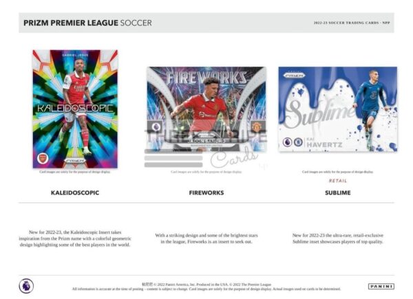 EPL 2022/23 Panini Prizm Premier League Soccer Retail Box - Image 3