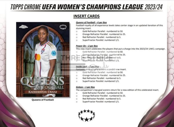 UEFA 2023/24 Topps Chrome Women's Champions League Hobby Box - Image 4