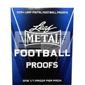 NFL 2024 Leaf Metal 1/1 Football Proof Pack
