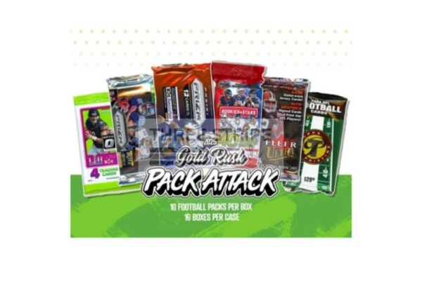NFL 2025 Gold Rush Pack Attack Football Box - Image 2