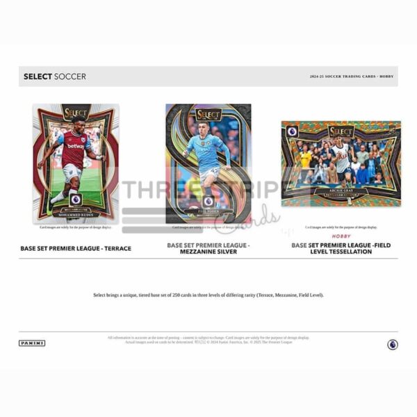 EPL 2024/25 Panini Select Premier League Soccer Hobby Box - Image 2