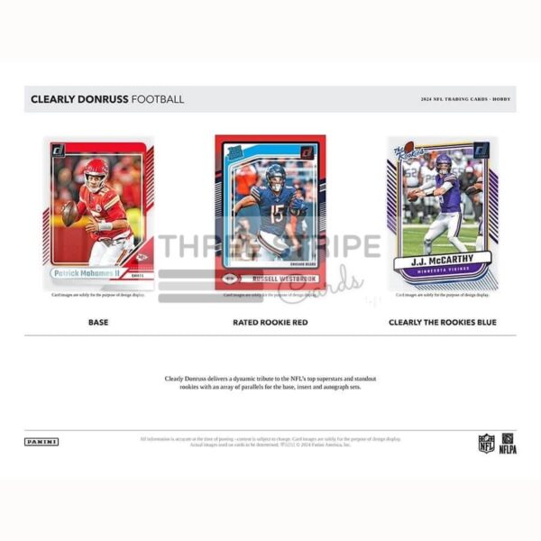 NFL 2024 Panini Clearly Donruss Football Hobby Box - Image 2