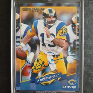 NFL Kurt Warner LOS ANGELES RAMS 2017 Panini Donruss Recollection Collection Autograph (#'d 1/5) #125